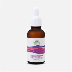 SMOOTH & STYLE SERUM SHINY HAIR COAT WITH VIT. E & ARGAN OIL - Organicbloom.pk