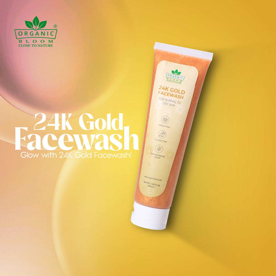 24K GOLD FACEWASH FOR NORMAL TO DRY SKIN - Organicbloom.pk