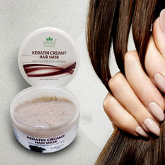 KERATIN CREAMY HAIR MASK - With Goodness Of Caffeine - Organicbloom.pk