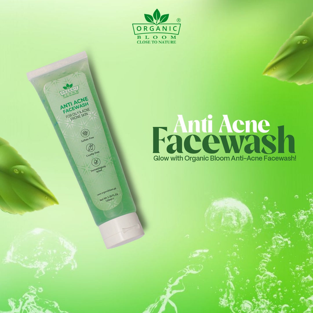 ANTI ACNE FACEWASH FOR OILY & ACNE PRONE SKIN - Organicbloom.pk