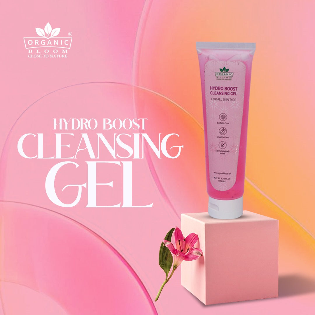 HYDRO BOOST CLEANSING GEL FOR ALL SKIN TYPES - Organicbloom.pk