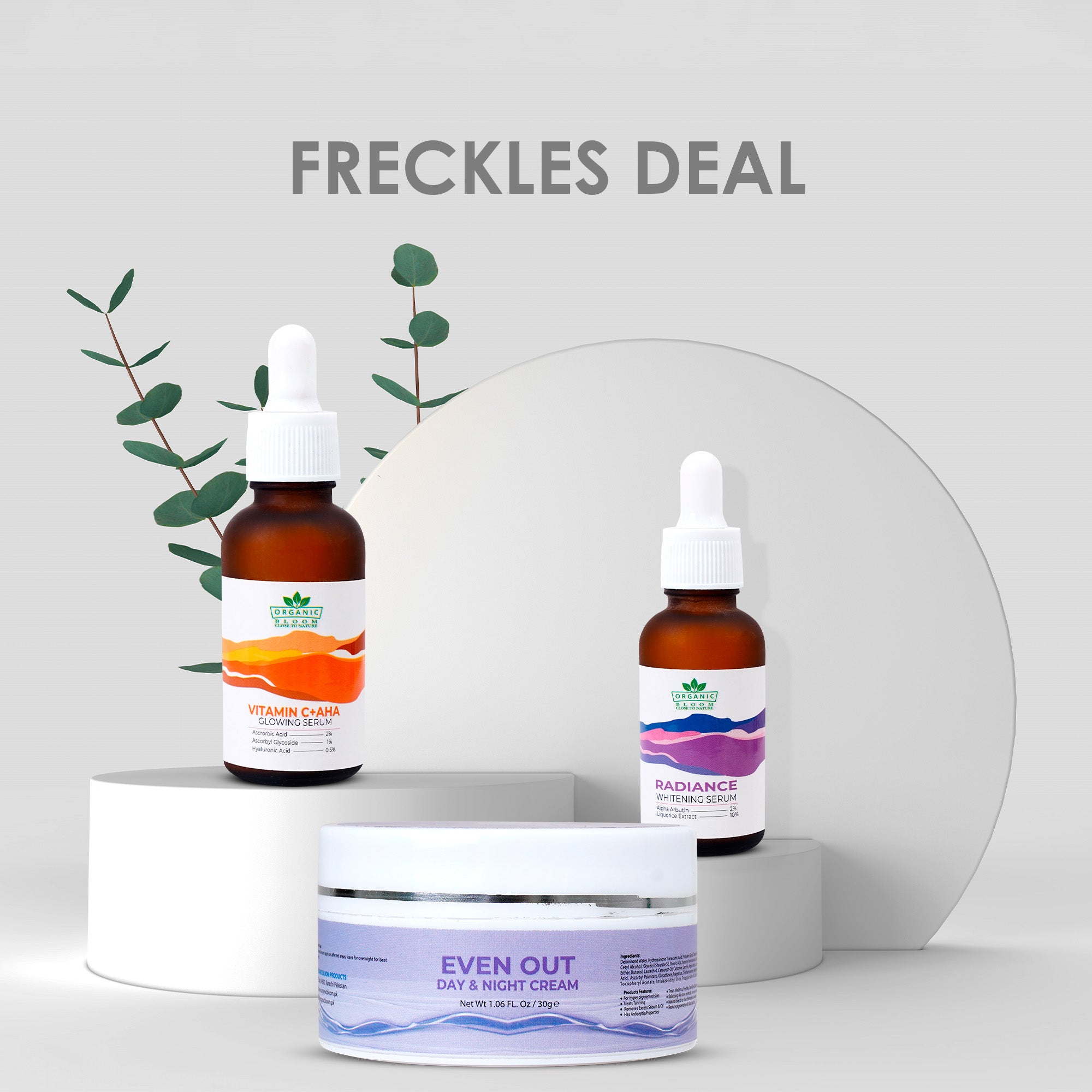 Freckles deal (Radiance serum+ Vit C+ Evenout)