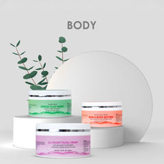 Fresh & Healthy  (Urgent Facial 5in1+ Green clay+ Body butter)