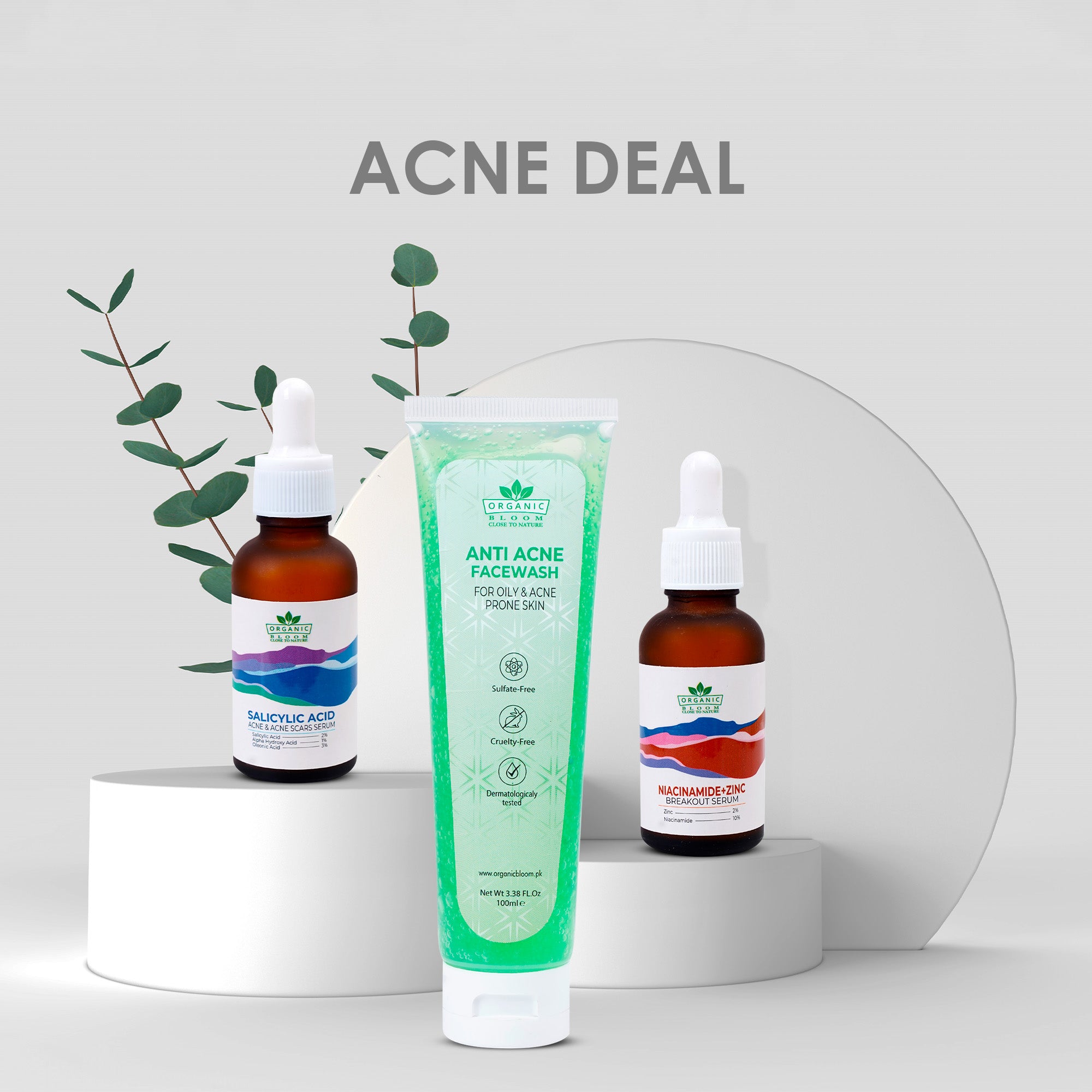 Acne deal ( Acne facewash+ Slycilic+ niacinamide zinc)
