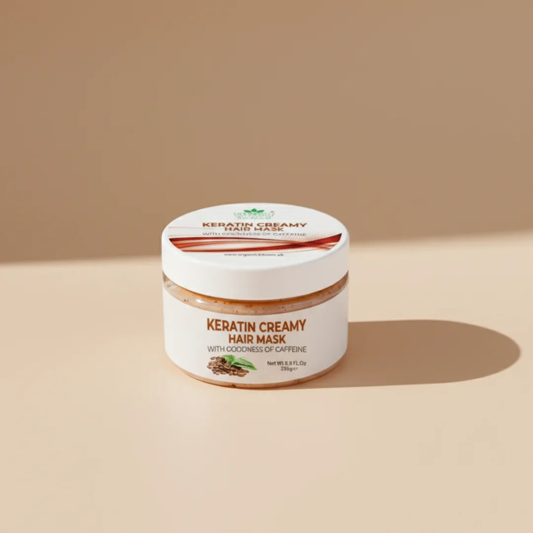 KERATIN CREAMY HAIR MASK - With Goodness Of Caffeine