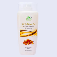 VITAMIN E + ARGON OIL KERATIN SHAMPOO (SULPHATE FREE)