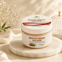 KERATIN CREAMY HAIR MASK - With Goodness Of Caffeine