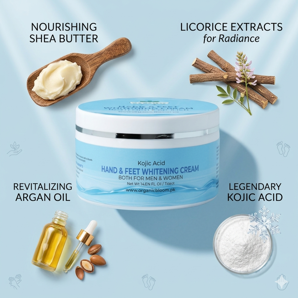KOJIC ACID - HAND & FEET BRIGHTENING CREAM - BOTH MEN & WOMEN