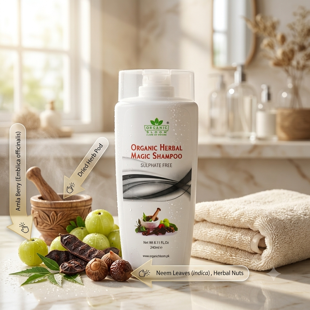 ORGANIC HERBAL MAGIC SHAMPOO - HAIR FALL + REGROWTH