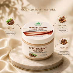 KERATIN CREAMY HAIR MASK - With Goodness Of Caffeine
