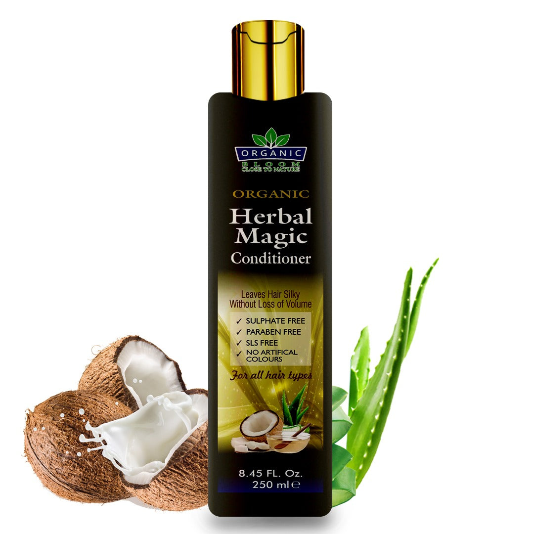 Organic Bloom Hair Care Deal (Herbal Shampoo + Herbal Conditioner + Hair Serum With Free Delivery